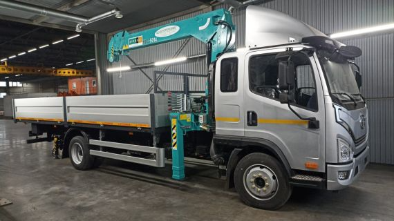 Бортовой  FAW Tiger 6G-12 с КМУ НКТС-5014