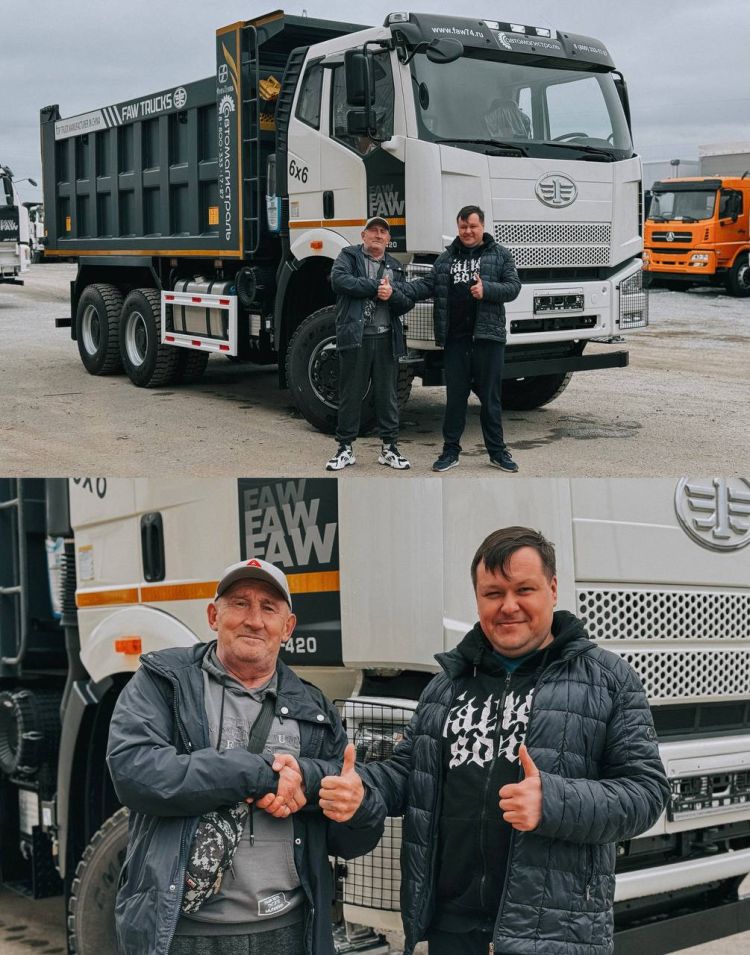 Сегодня состоялась выдача самосвала FAW 6х6! 