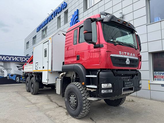 ПАРМ Sitrak 6x6 с КМУ ИМ-95