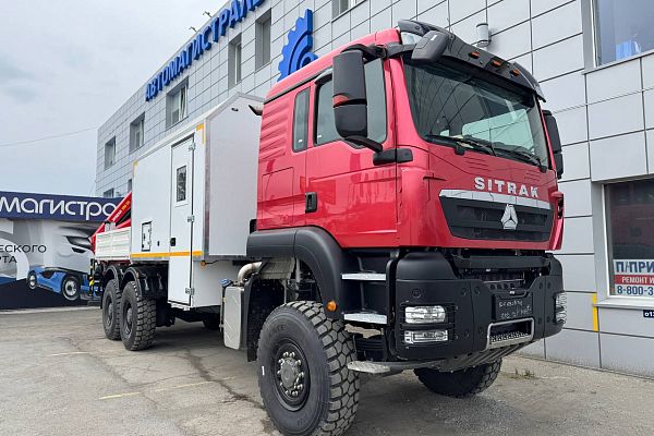 ПАРМ Sitrak 6x6 с КМУ ИМ-95