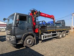 Бортовой автомобиль HOWO TX 6х4 с КМУ