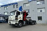 Седельный тягач FAW 3250 6х4 с КМУ Sunhunk K-238  