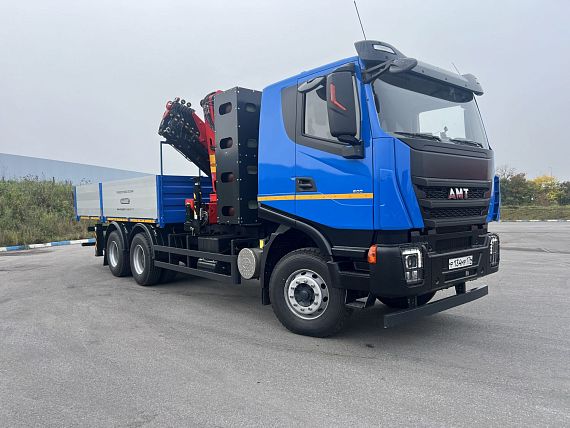 Бортовой автомобиль AMT CNG с КМУ