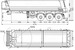 Самосвальный полуприцеп 3-х осный SEVEREST