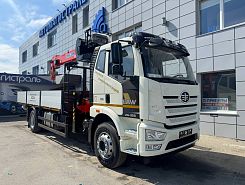 Бортовой автомобиль FAW J6L с КМУ Kanglim 2056