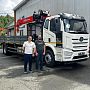 Передан автомобиль!   Бортовой с КМУ Prosper PR816 на шасси FAW J6L отправился для дальнейшей работы на строительных площадках.