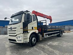Бортовой грузовик Автомагистраль Спецтехника на FAW J6L с КМУ Русман, 2024