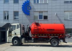 Представляем вакуумный автомобиль МВ-10 на базе FAW J6L с насосом КО-505 и колесной формулой 4х2 — незаменимый помощник в сфере очистки и вывоза жидких отходов!