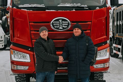 Отгрузка самосвала FAW