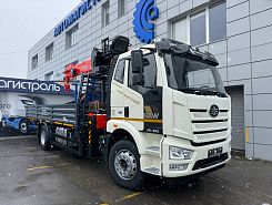 Бортовой автомобиль FAW J6L с КМУ Kanglim 1256