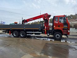 Бортовой автомобиль FAW c КМУ двигатель 460 л.с.